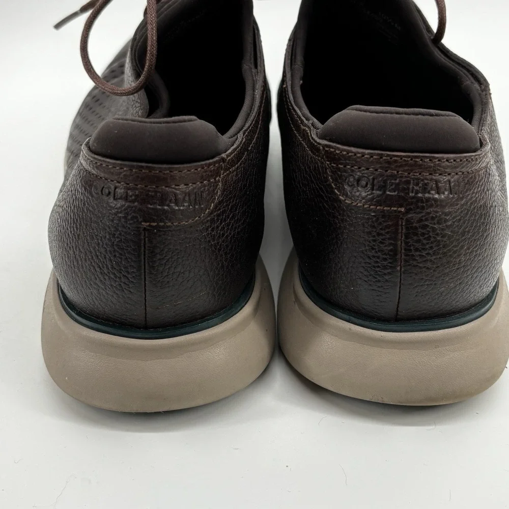 Cole Haan Grand.os Brown Leather Nubuck Casual Dress Oxfords Men's  10.5M LaceUp